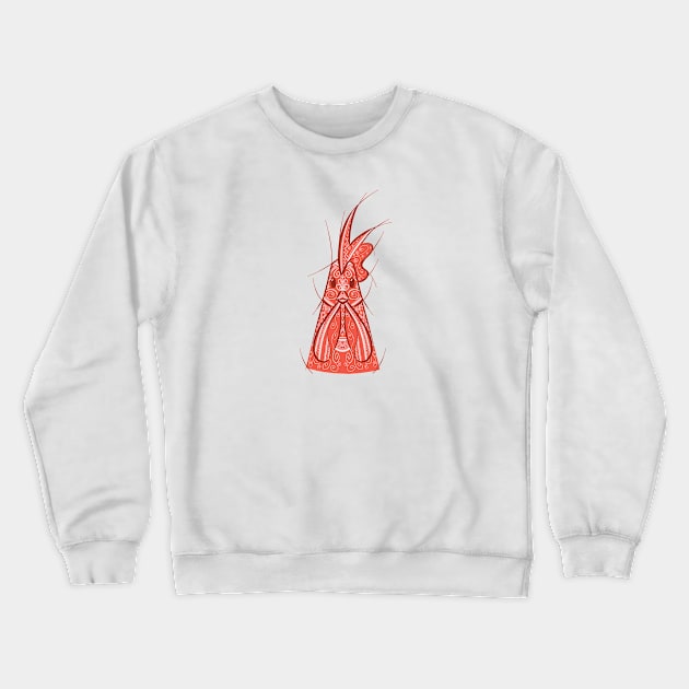 Rooster - Chinese Zodiac - Animal Drawing Crewneck Sweatshirt by Red Fody